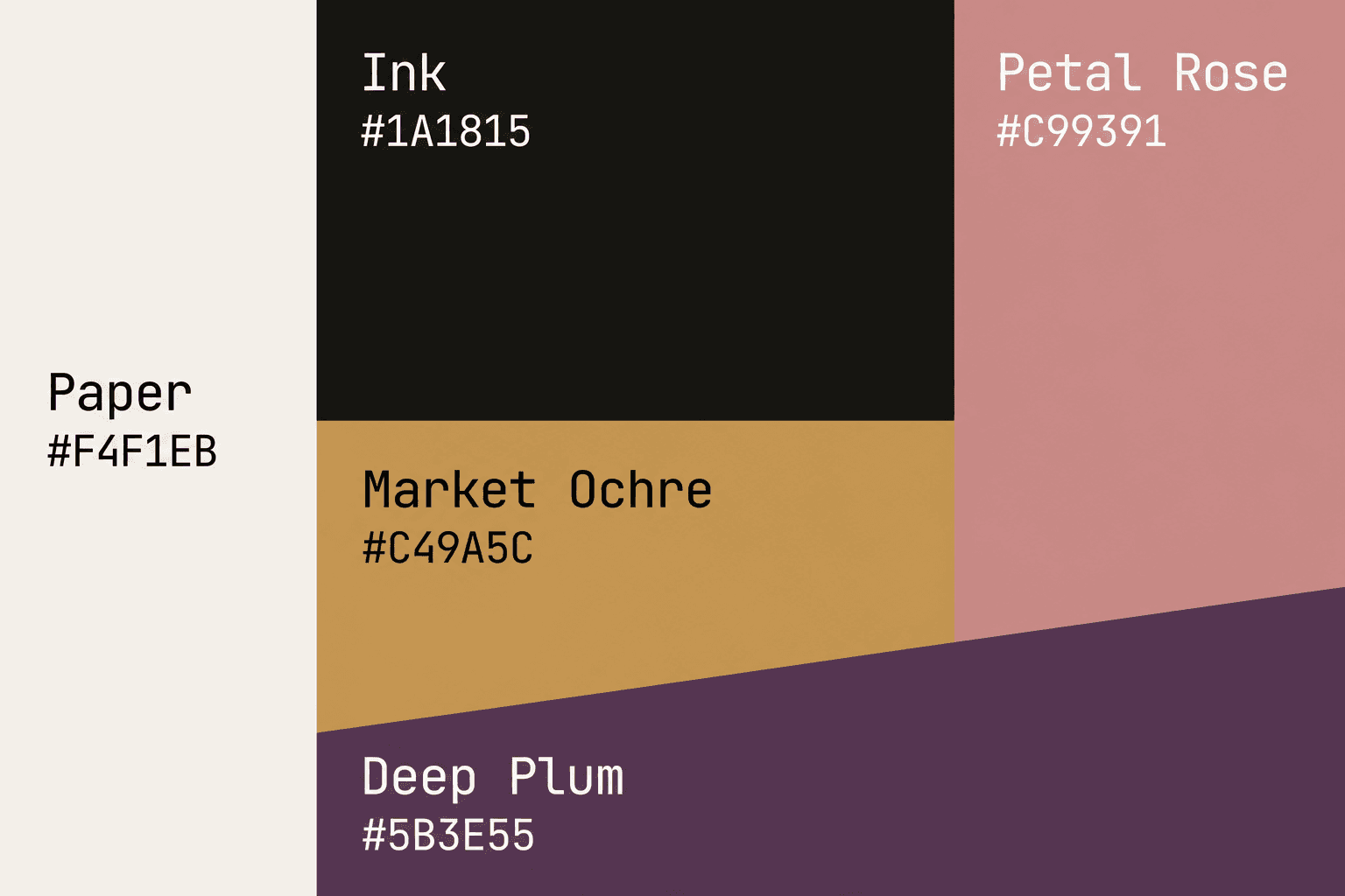 Bloomwork color palette